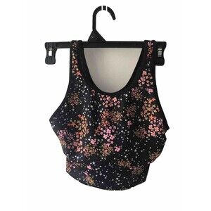 Victoria Sport Black Floral Tan/k Bra Size XS/XP